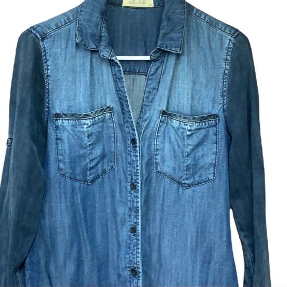 SzXS Bella Dahl Denim Button Down Shirt - Picture 2 of 5